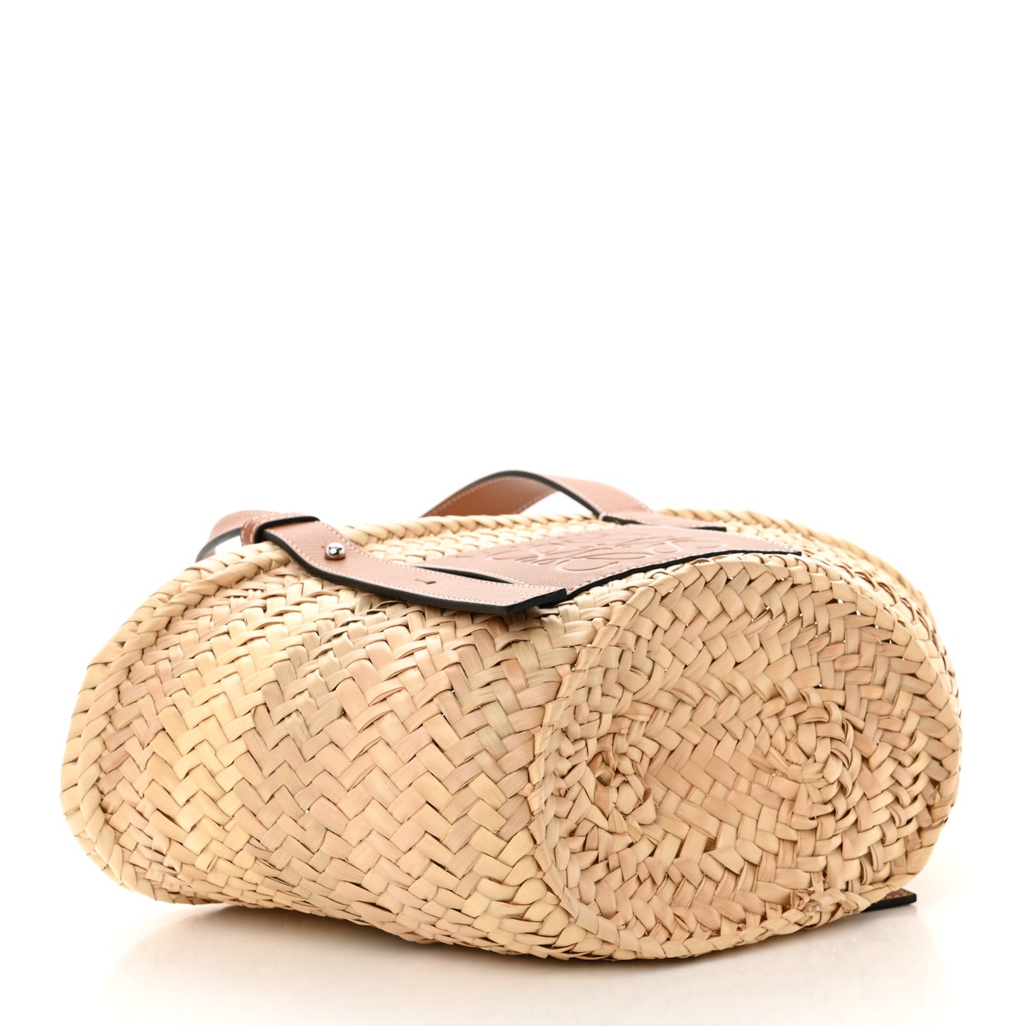 Raffia Small Basket Tote Bag Natural Tan