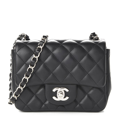 Chanel Lambskin Quilted Mini Square Flap Black 1 of 10