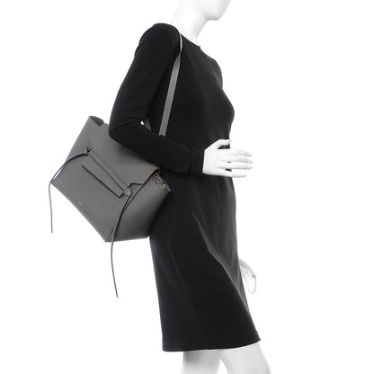 Celine Grained Calfskin Mini Belt Bag Grey 2 of 17