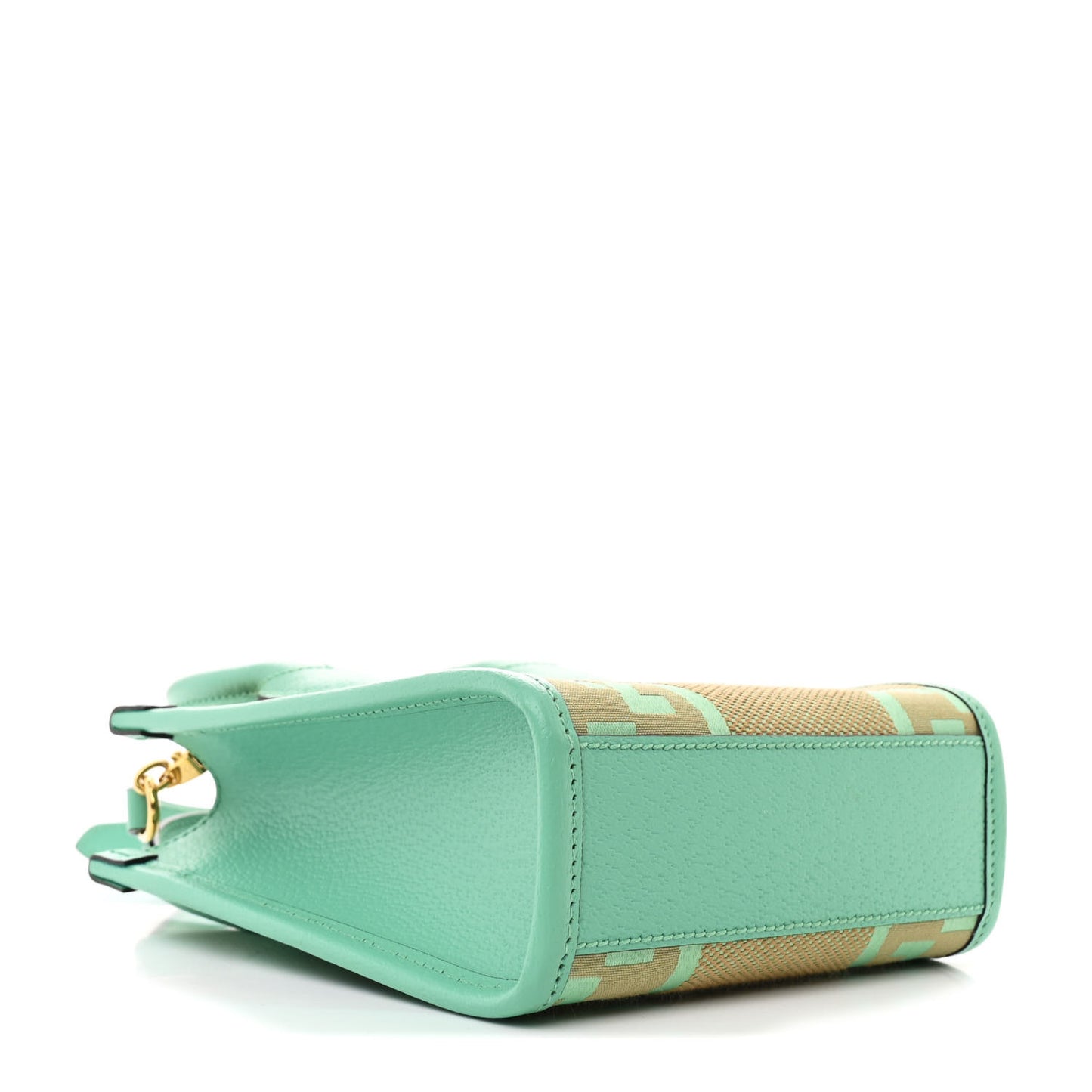 Monogram Jumbo GG Textured Dollar Calfskin Mini Tote Bag Pepperlight Mint