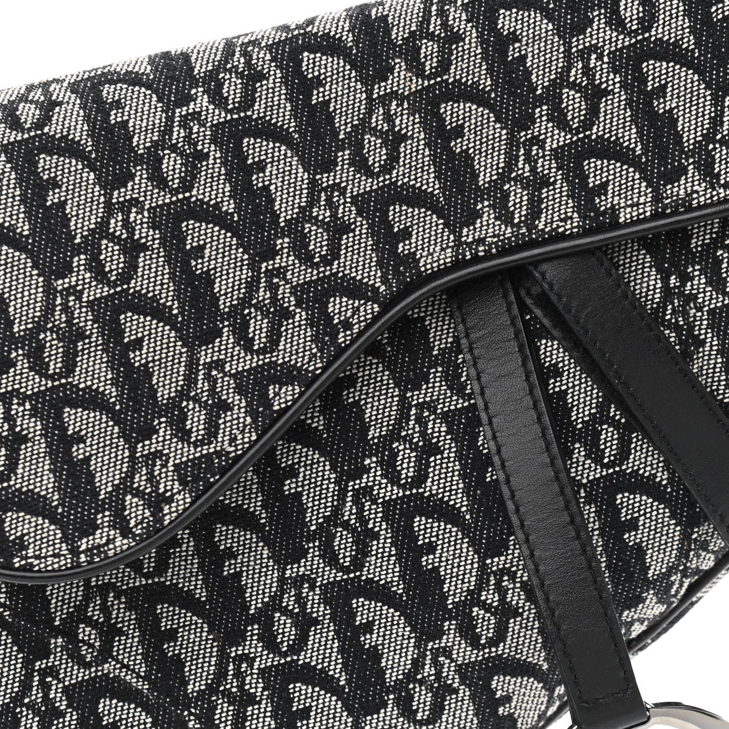Monogram Saddle Bag Black