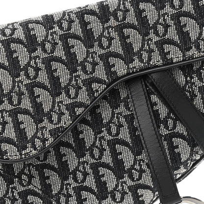 Christian Dior Monogram Saddle Bag Black 8 of 10