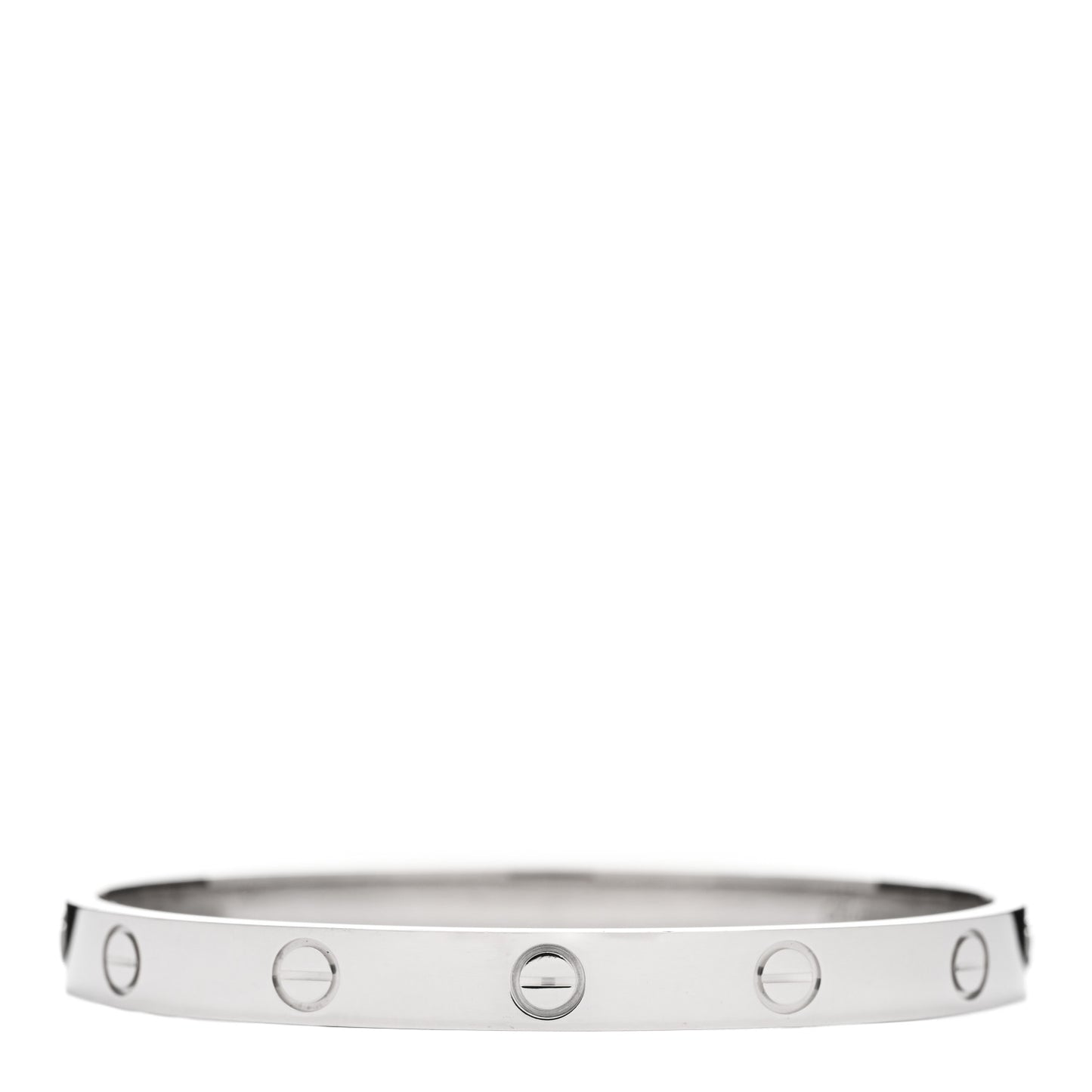 18K White Gold LOVE Bracelet 17