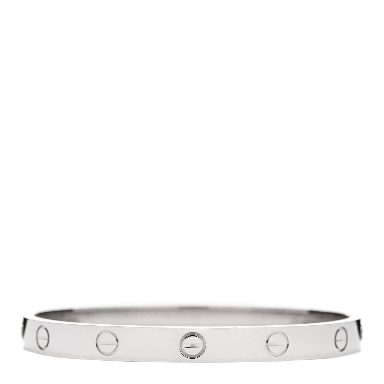 Cartier 18K White Gold LOVE Bracelet 17 2 of 5