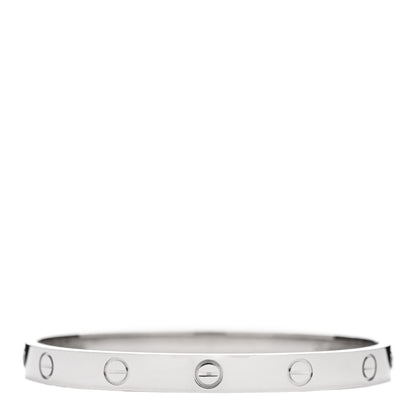 Cartier 18K White Gold LOVE Bracelet 17 2 of 5