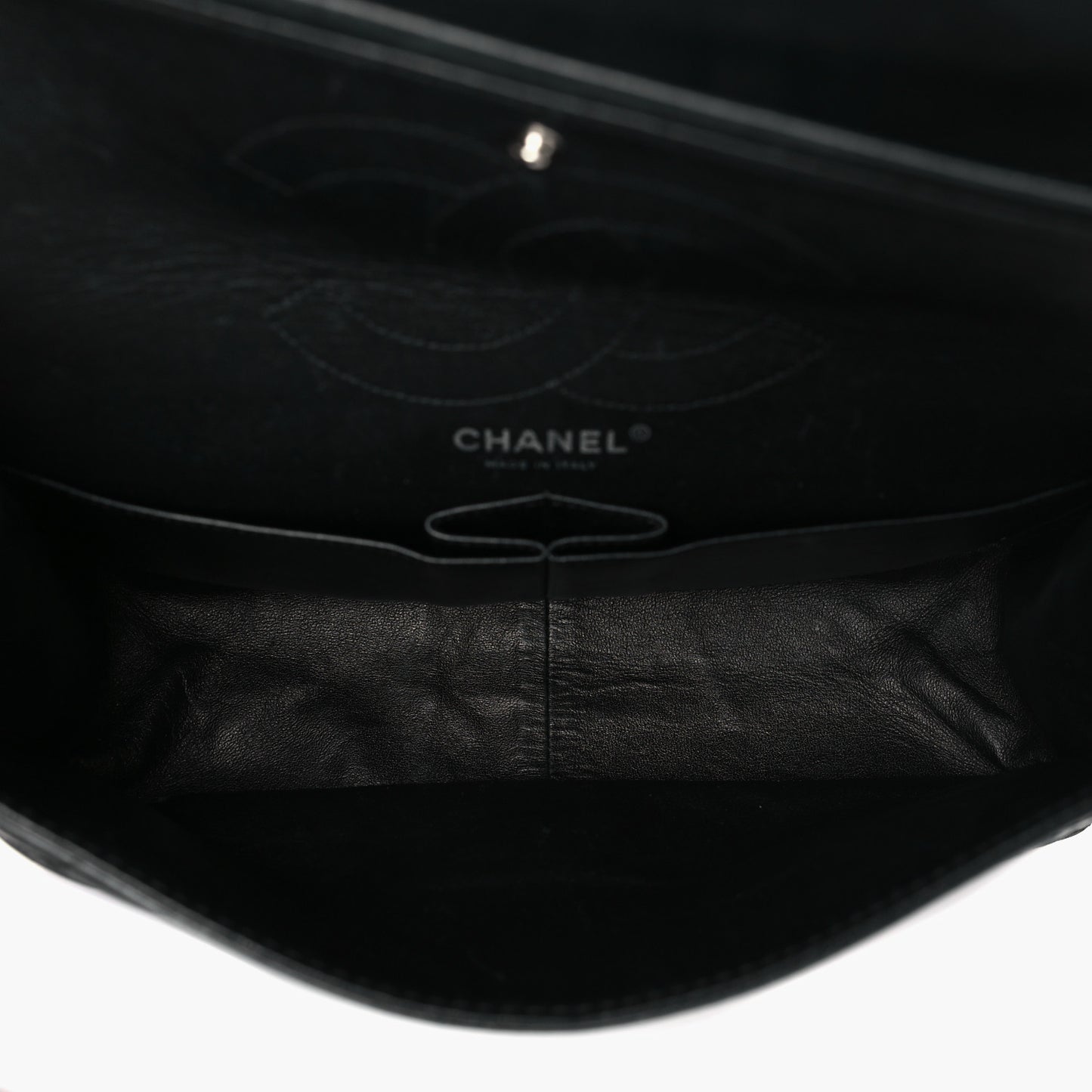 Iridescent Calfskin Quilted 2.55 Reissue 226 Flap Dark Grey