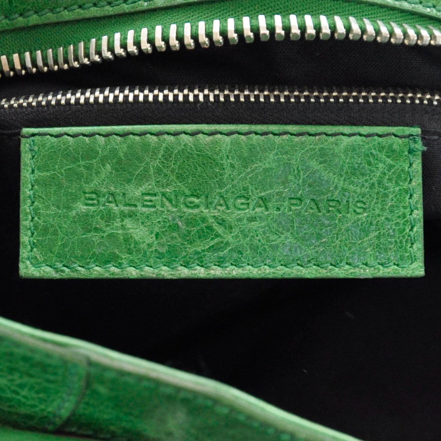 Agneau Canvas Floral Giant 21 Silver Hardware City Green GSH