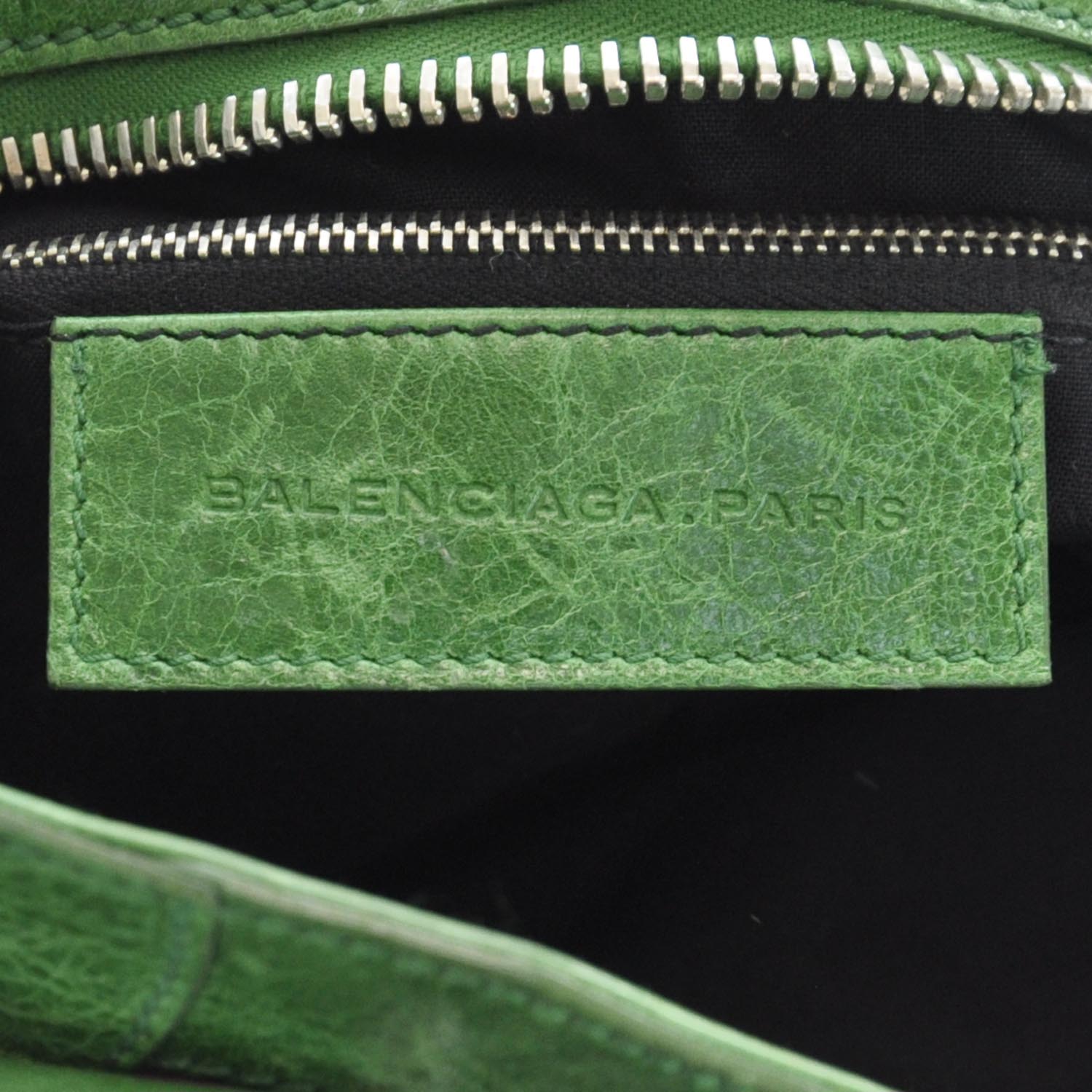 Balenciaga Agneau Canvas Floral Giant 21 Silver Hardware City Green GSH 8 of 10