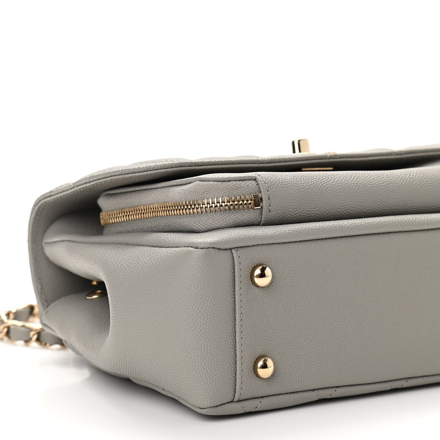 Chanel Caviar Quilted Medium Business Affinity Flap Grey 9 of 10