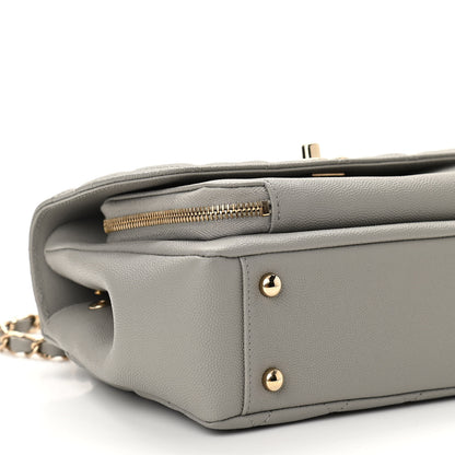 Chanel Caviar Quilted Medium Business Affinity Flap Grey 9 of 10