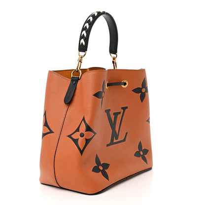 Louis Vuitton Empreinte Monogram Giant Crafty Neonoe MM Caramel Black 4 of 13