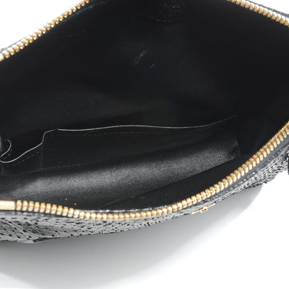 Louis Vuitton Python Petillante Clutch Black 6 of 8