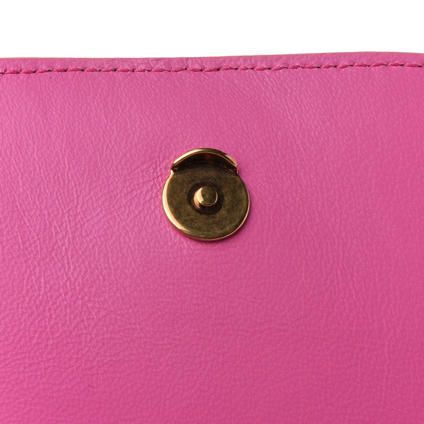 Signature Grained Calfskin Logo Print Ville Day Bag XS Rose Bubblegum Black