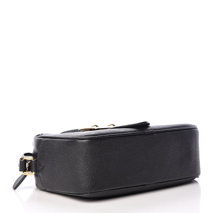 Burberry Soft Grain Calfskin Small Buckle Zip Bag Black 4 of 14