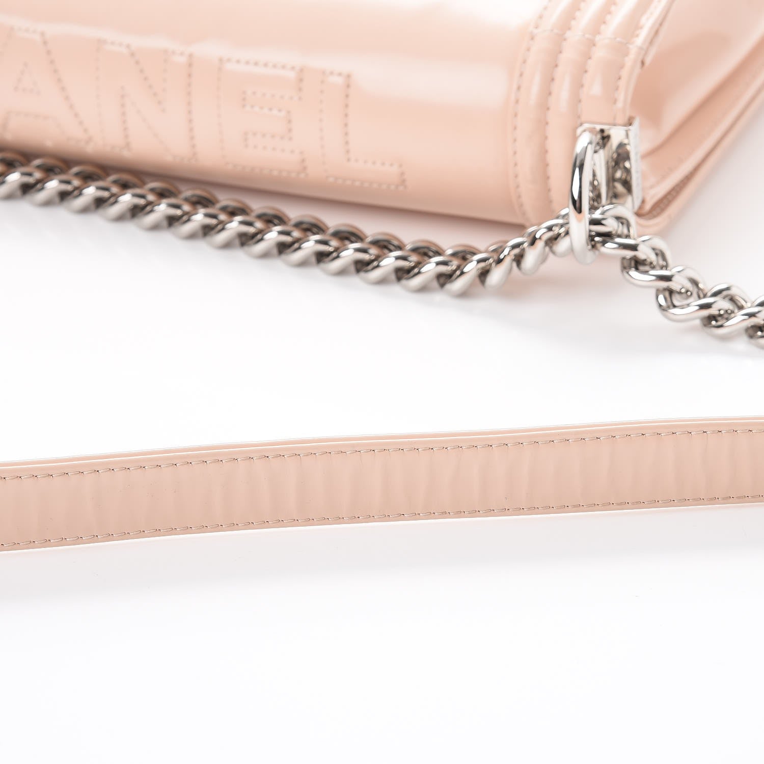 Chanel Glazed Calfskin Large Boy Flap Light Pink 9 of 9