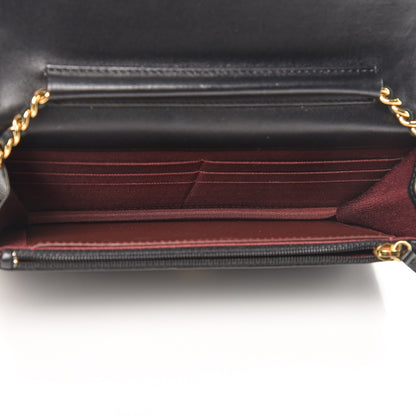 Chanel Lambskin Quilted Wallet On Chain WOC Black 5 of 10