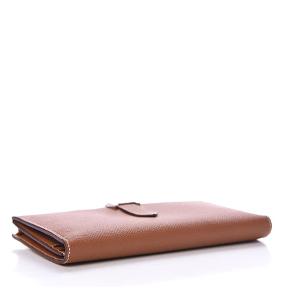 Hermes Epsom Bearn Gusset Wallet Gold 4 of 9