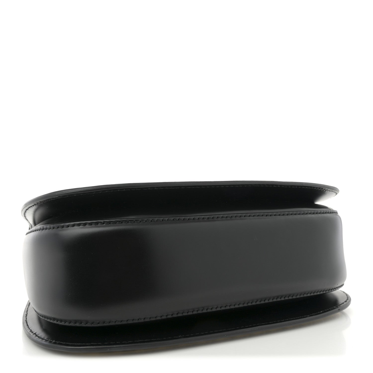 Gucci Calfskin Frame Print Bamboo Top Handle Bag Black 4 of 12