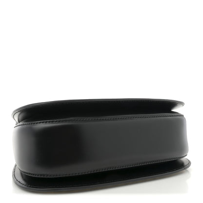 Gucci Calfskin Frame Print Bamboo Top Handle Bag Black 4 of 12