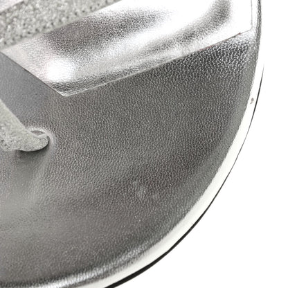 Christian Louboutin Glitter Calfskin Taralita 85 Thong Sandals 39 Silver 15 of 22