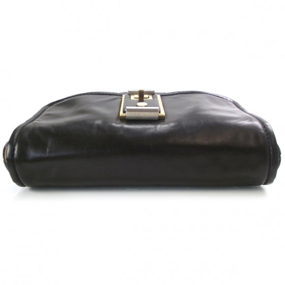 Woven Leather Hutton Clutch