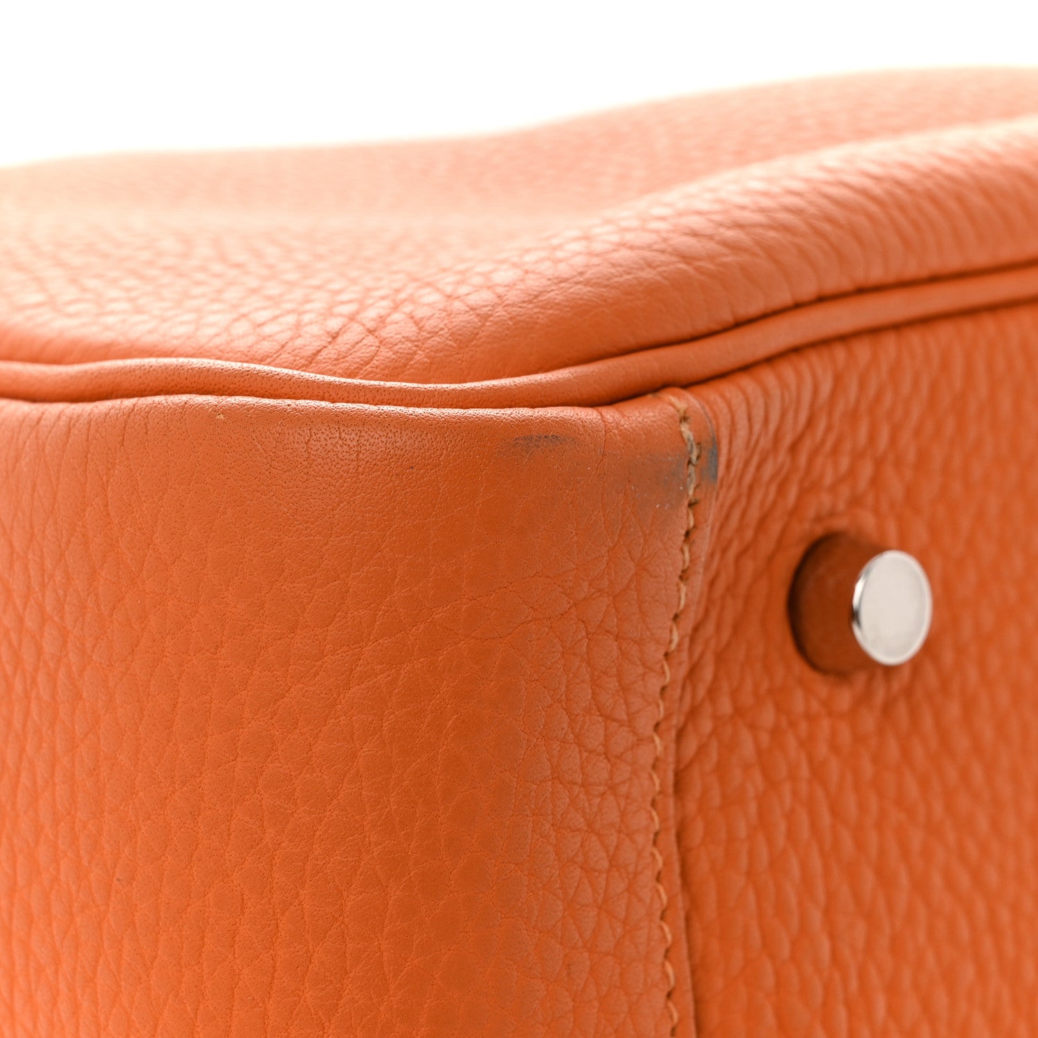 Hermes Taurillon Clemence Lindy 34 Orange 9 of 14