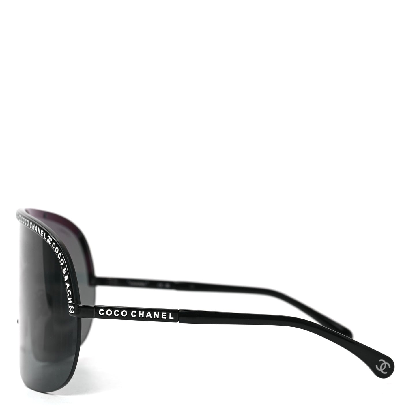 Shield Coco Beach Sunglasses Black Gray