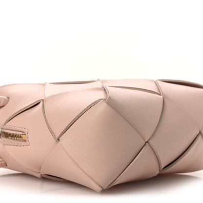 Bottega Veneta Lambskin Maxi Intrecciato Mini Cassette Camera Bag Macaroon 7 of 9