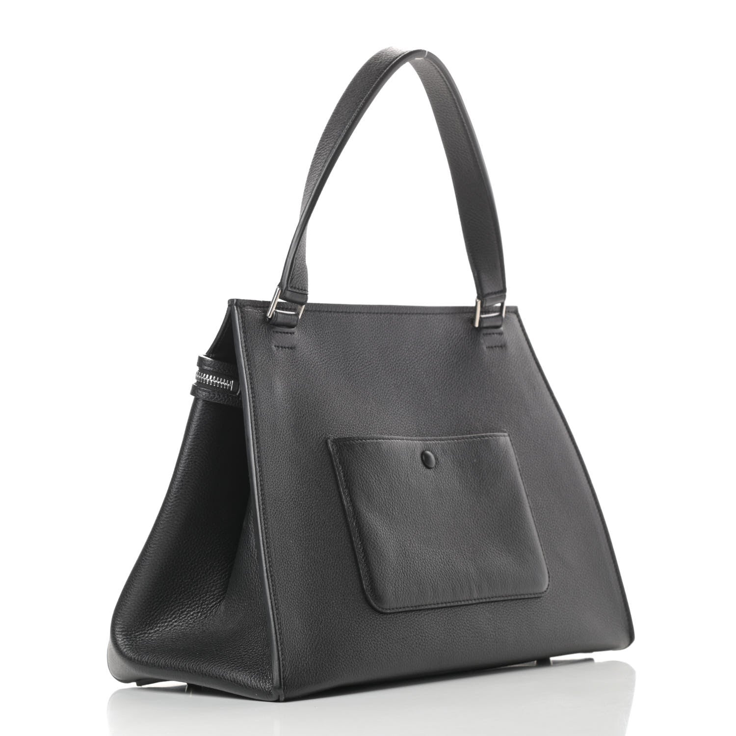 Celine Supple Calfskin Medium Edge Shoulder Bag Black 3 of 12