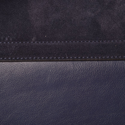 Chloe Suede Calfskin Medium Faye Shoulder Bag Silver Blue 15 of 16
