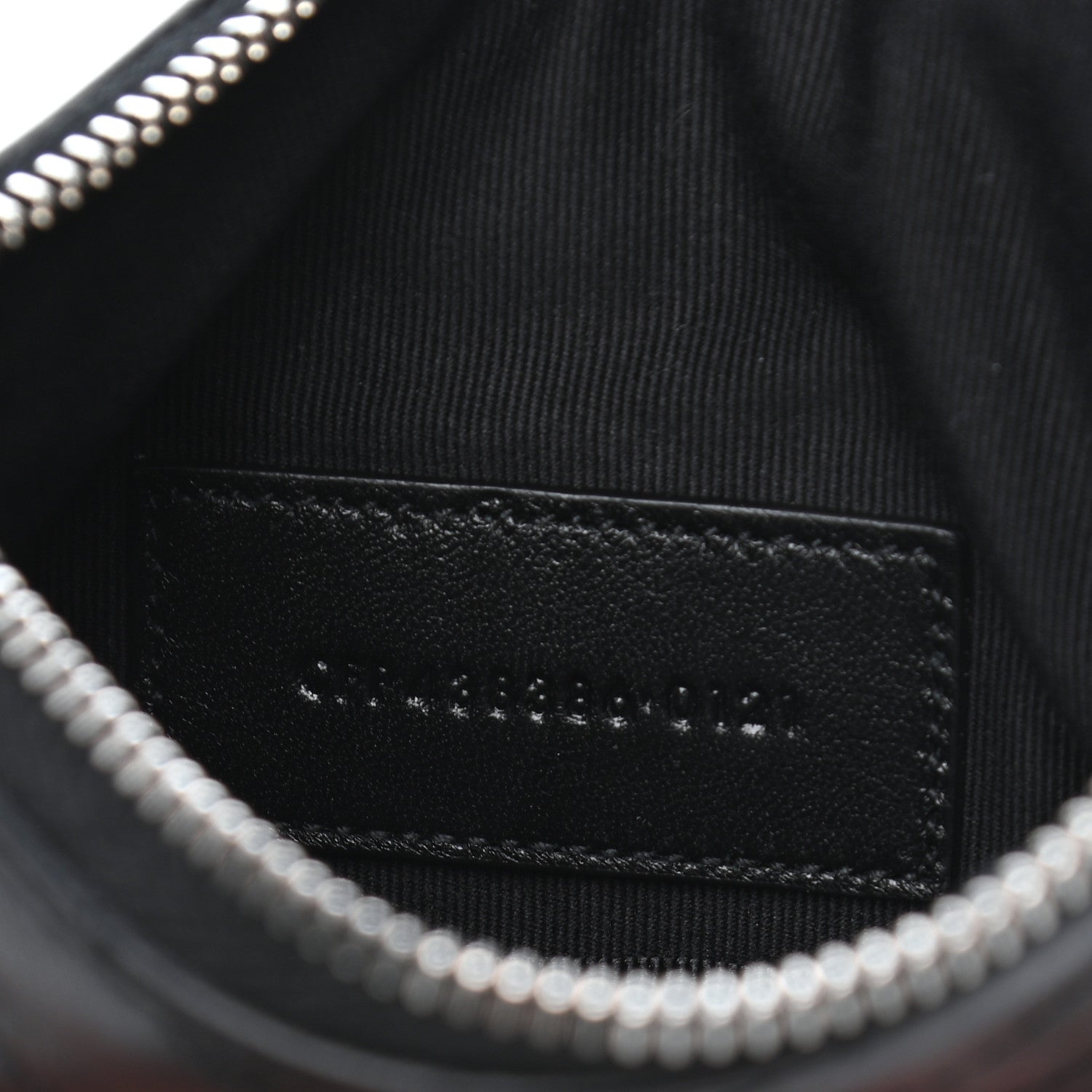 Saint Laurent Calfskin Matelasse Monogram Key Pouch Black 7 of 9
