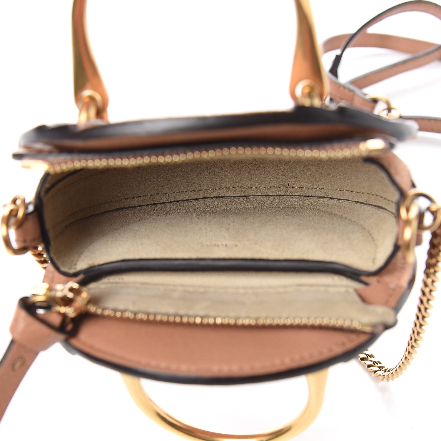 Chloe Goatskin Suede Mini Pixie Bag Nougat 5 of 9