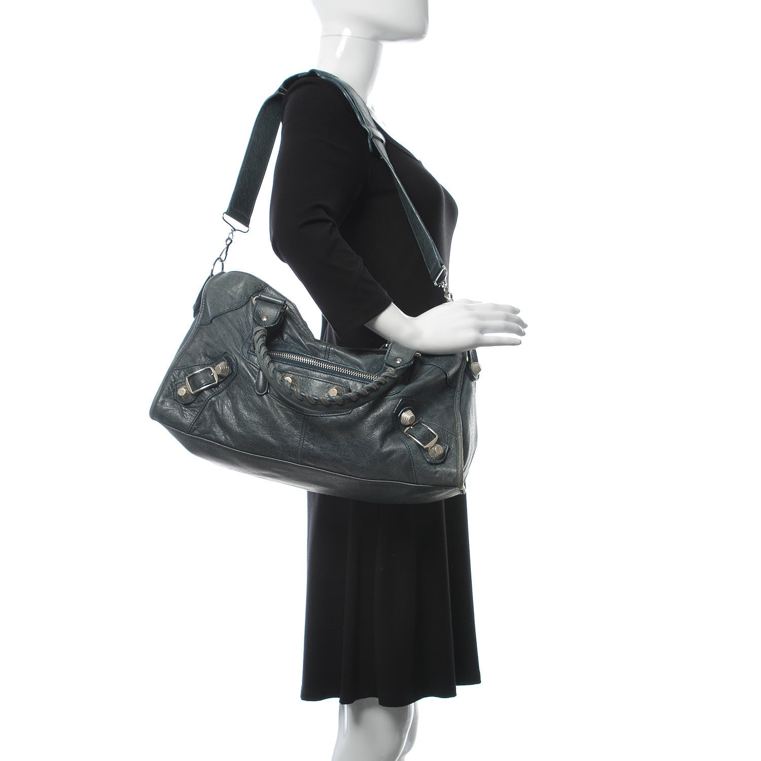 Balenciaga Agneau Giant 21 Silver Hardware Part Time Canard 2 of 15