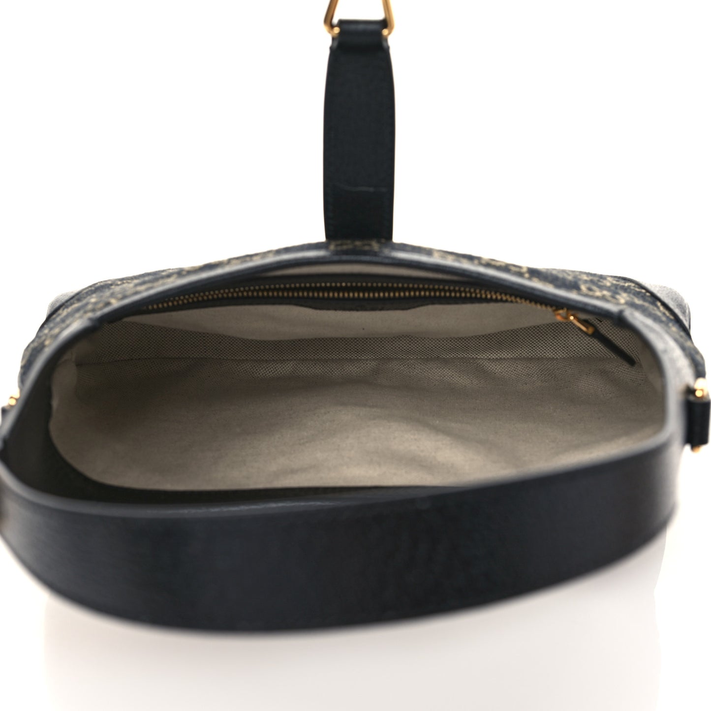 Jacquard Denim GG Monogram Small Jackie 1961 Hobo Black Ivory