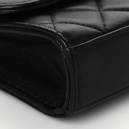Chanel Lambskin Quilted Mini Trendy CC Chain Wallet So Black 8 of 10
