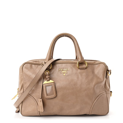 Prada Vitello Shine Bauletto Cammeo 1 of 11
