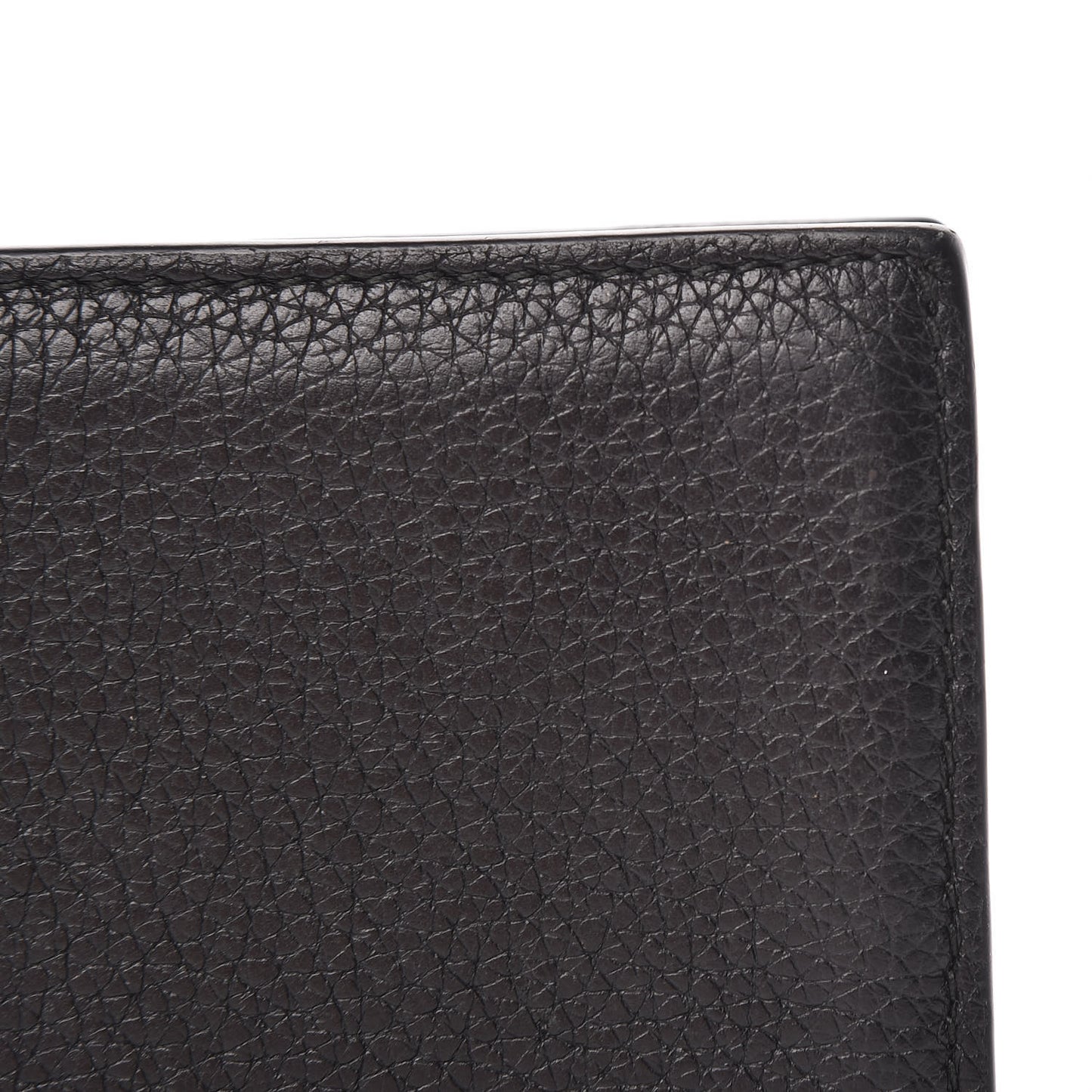 Cripto Calfskin Logo Bi-Fold Short Wallet Black Grege