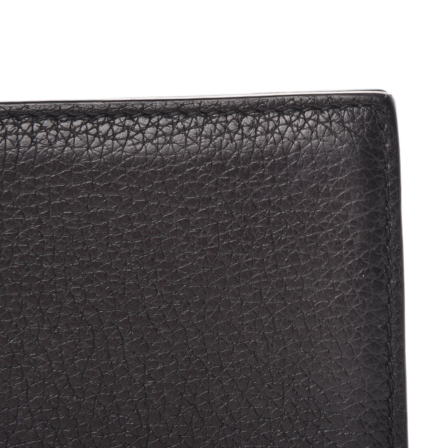 Gucci Cripto Calfskin Logo Bi-Fold Short Wallet Black Grege 12 of 12