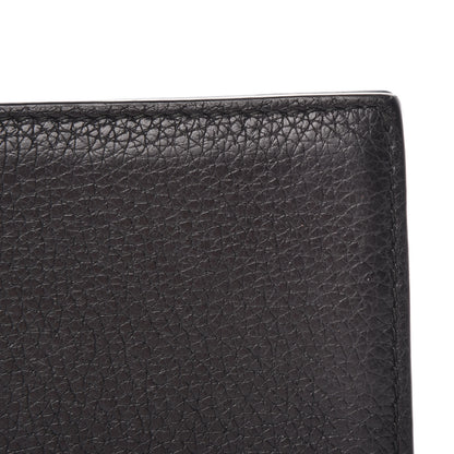 Gucci Cripto Calfskin Logo Bi-Fold Short Wallet Black Grege 12 of 12
