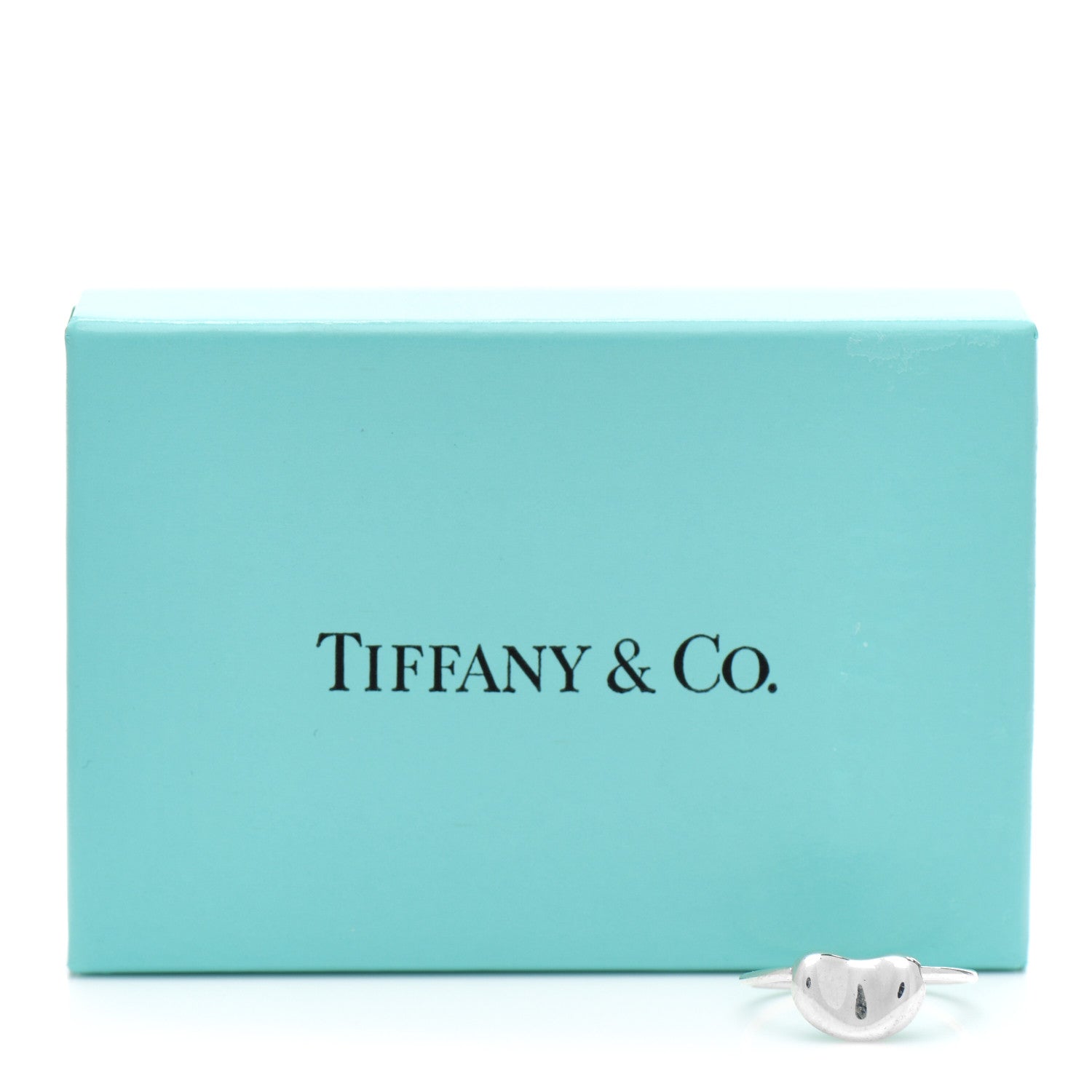 Tiffany Sterling Silver Elsa Peretti Bean Wire Ring 48 4.5 8 of 8