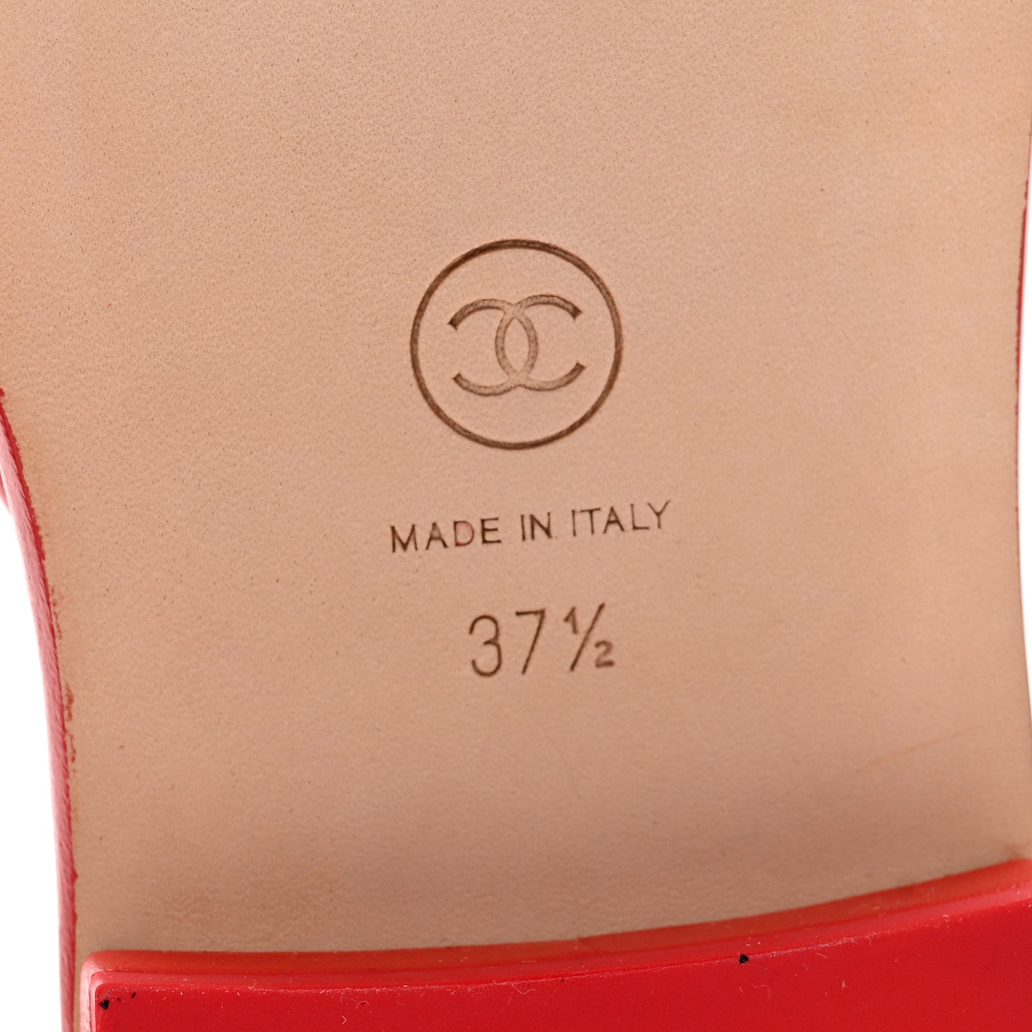 Chanel Lambskin Terry Cloth CC Thong Sandals 37.5 Pink 7 of 8