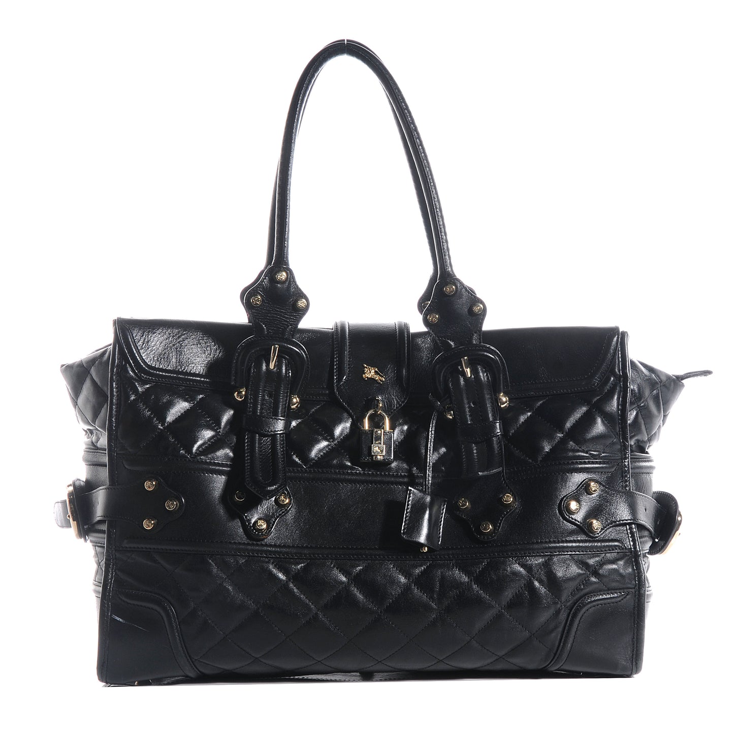 Leather XL Manor Tote Black
