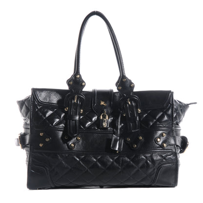 Burberry Leather XL Manor Tote Black 1 of 9