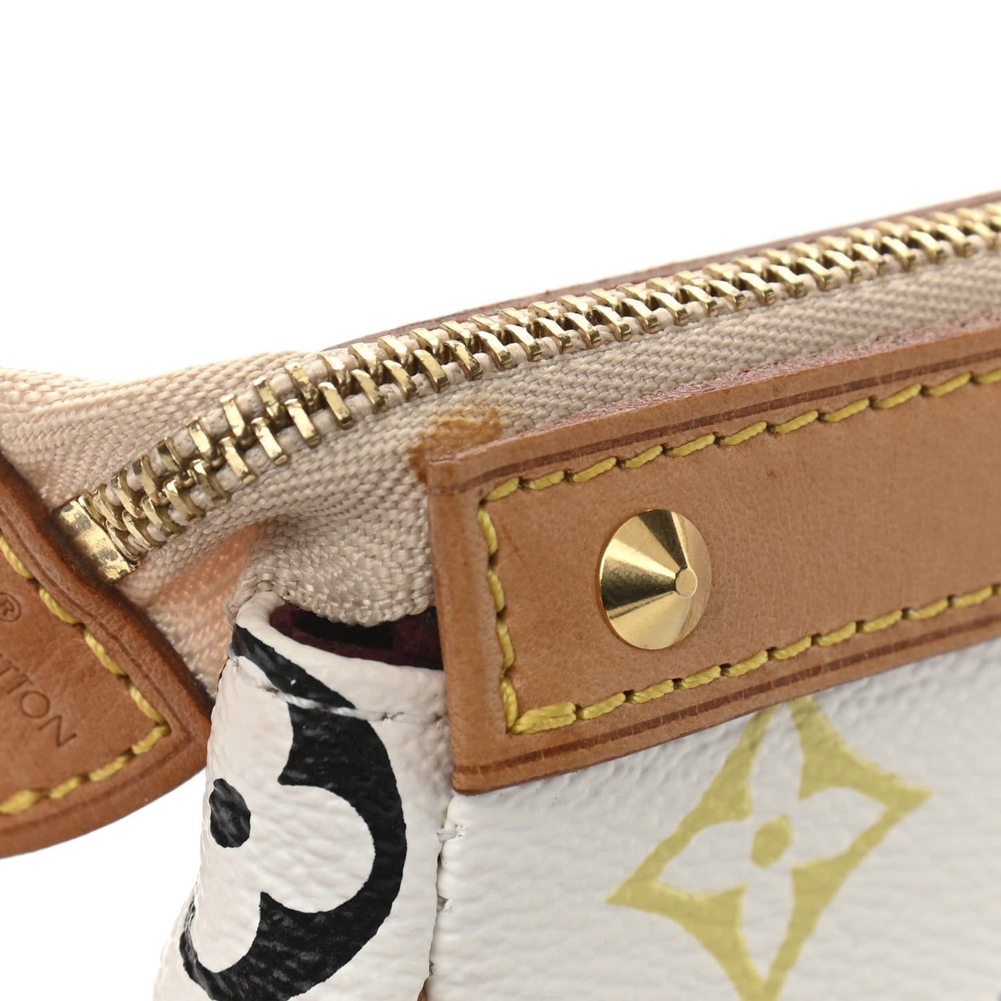 Monogram Multicolor Pochette Accessories White
