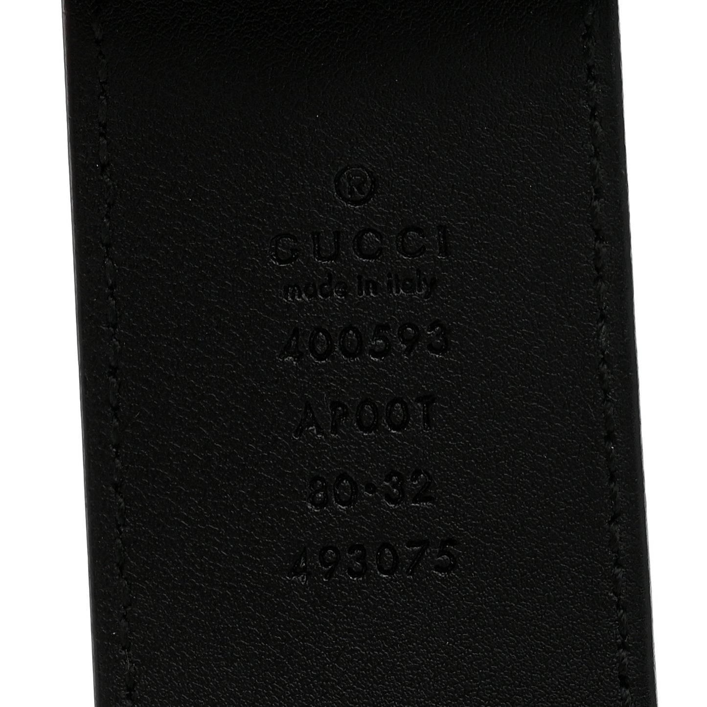 Calfskin Double G 40mm Belt 80 32 Black