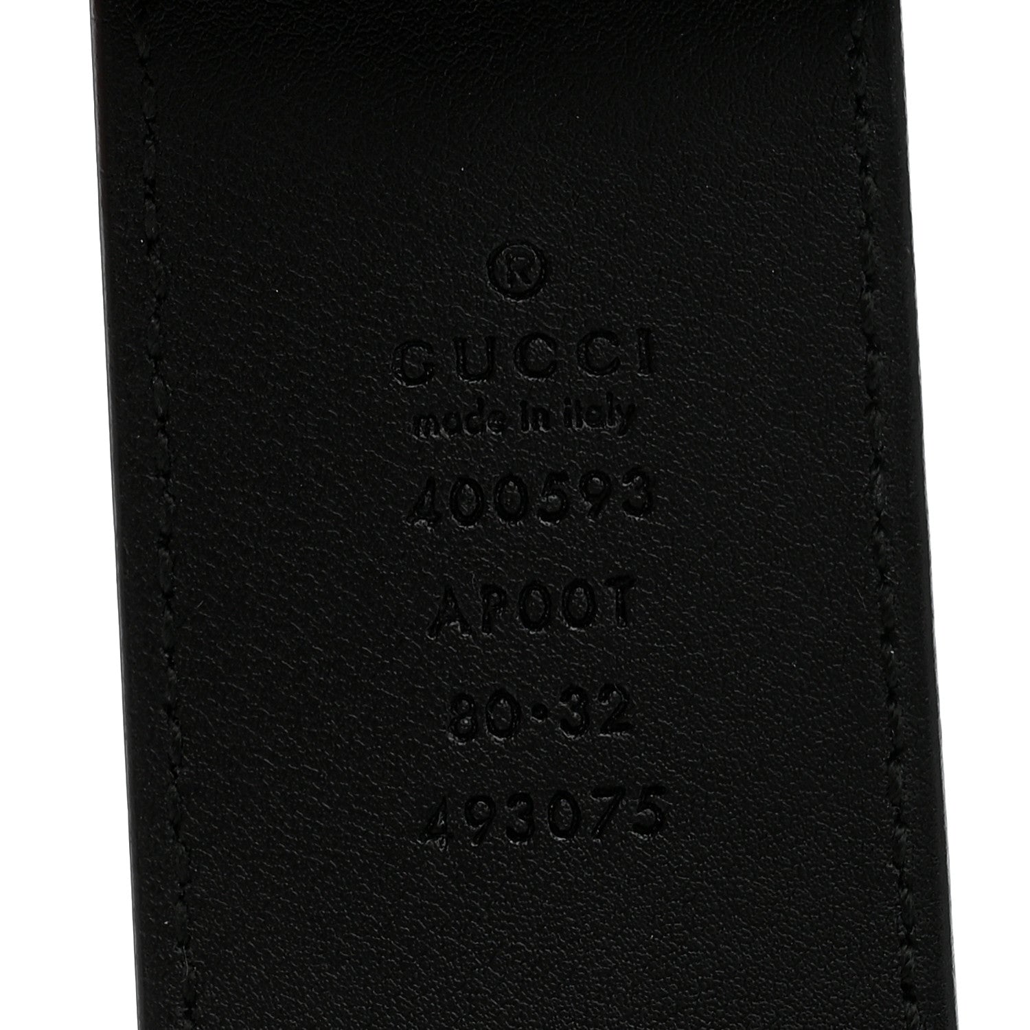Gucci Calfskin Double G 40mm Belt 80 32 Black 3 of 5