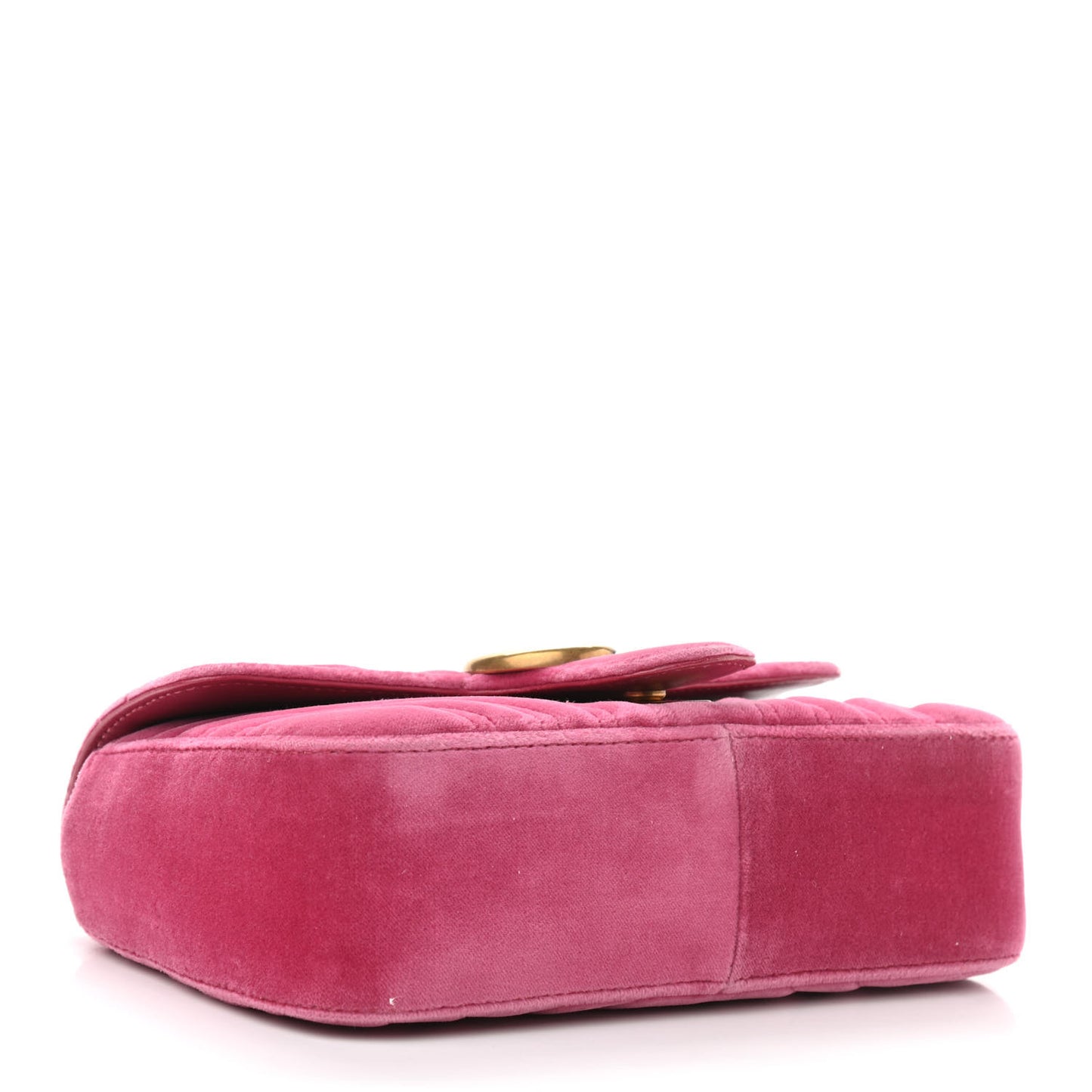 Velvet Matelasse Mini GG Marmont Shoulder Bag Light Raspberry Rose