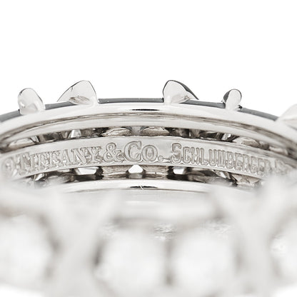 Tiffany Platinum Diamond Schlumberger Sixteen Stone Ring 49 5 5 of 8