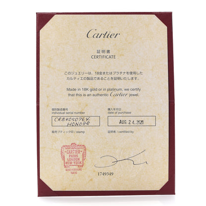 Cartier 18K Pink Gold Diamond 4mm LOVE Wedding Band Ring 64 10.75 5 of 6