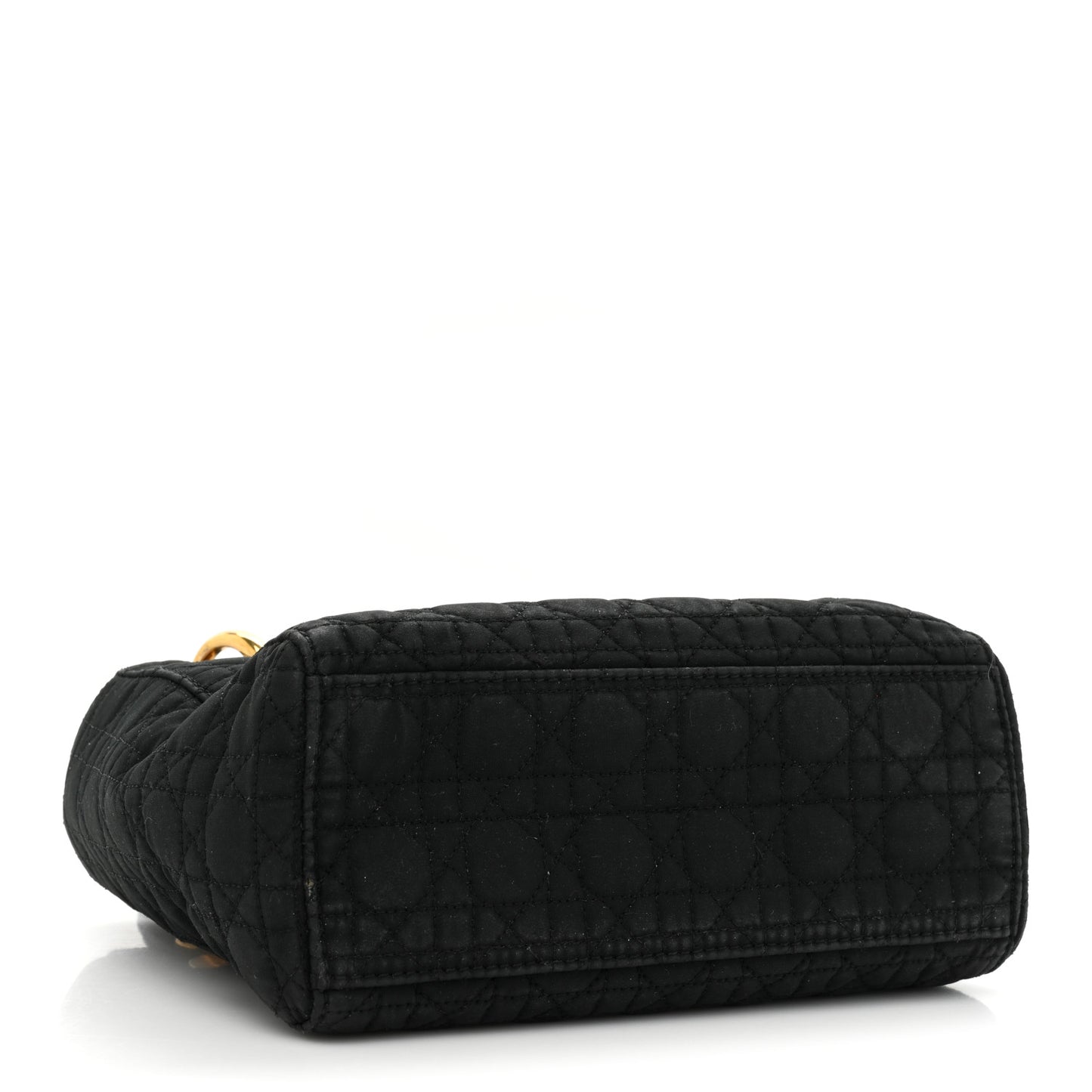 Nylon Cannage Mini Lady Dior Black